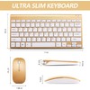 Wireless Keyboard and Mouse Combo, Compact Quiet Wireless Keyboard and