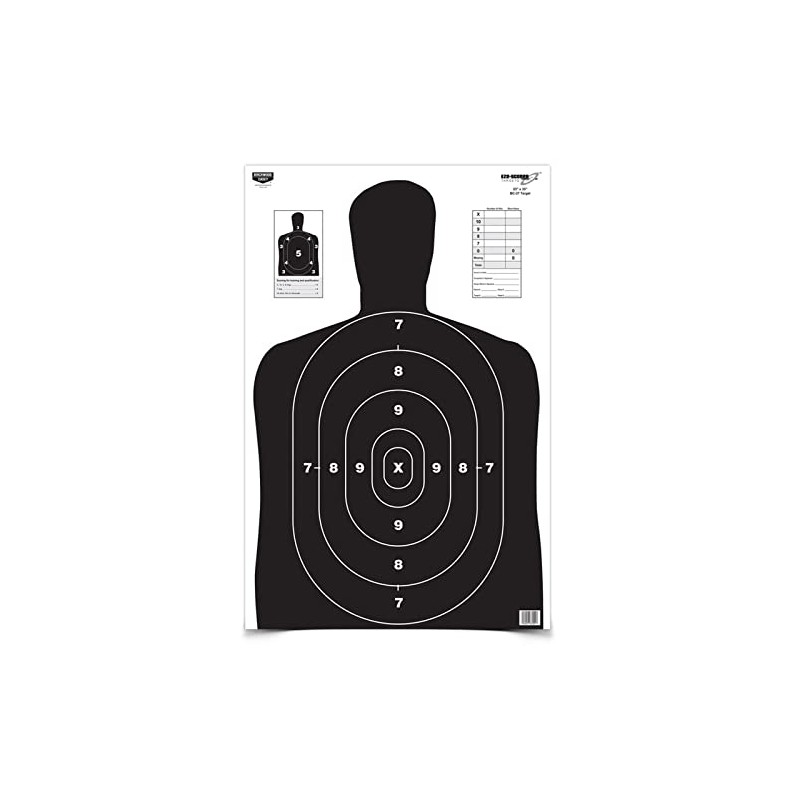 Birchwood Casey Eze-Scorer BC27 Paper Target (Per 5), Black, 23
