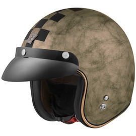 Bogotto V541 Scacco Jet Helmet, Bronze Matt, XS