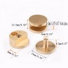 Ackron Mirror Brackets, 4Pcs Aluminum Wall Mount, Gold, 5-11mm Thick