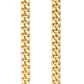 REGENT Pocket Watch Chain Pocket Watch Chain for Pocket Watch with Carabiner and Spring Ring in Various Designs, P-42 - Gold 6 mm, Classic