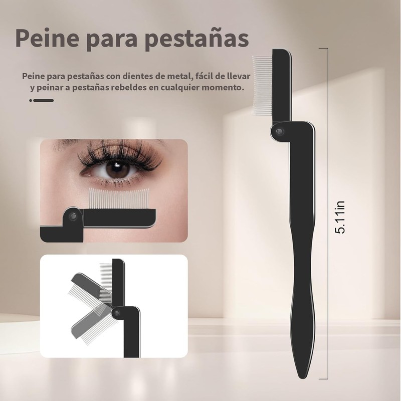 Triko Juego de 4 Piezas Herramienta Separadora de Pestañas, Cepillo