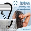 Blau Marité Set of 12 Black Metal S Hook Shower
