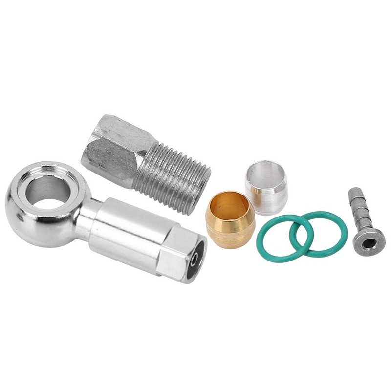 Brake Hose Kit Banjo Bolt Copper Olive Hose Adapter Bicycle