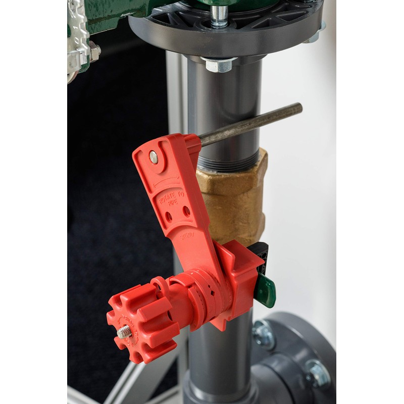 Brady Universal Valve Lockout with Blocking Arm, Small, for Handles