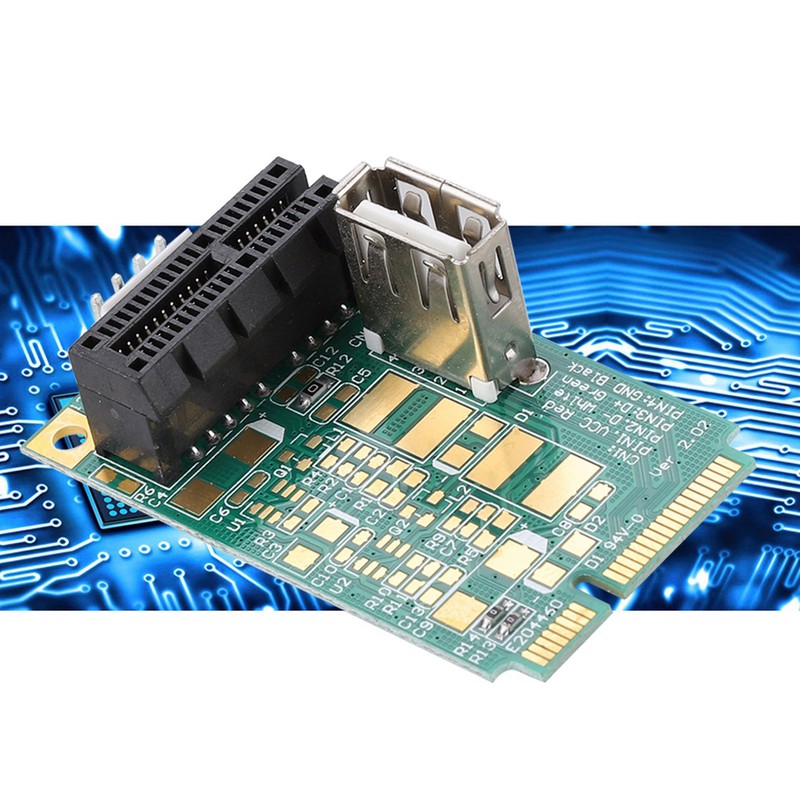 Mini PCI-E To PCI Express 1X Slot Adapter Riser Card