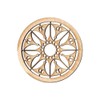 Folkcraft® Rosette, Flowering Sun, Maple, 1 1/2" Diameter