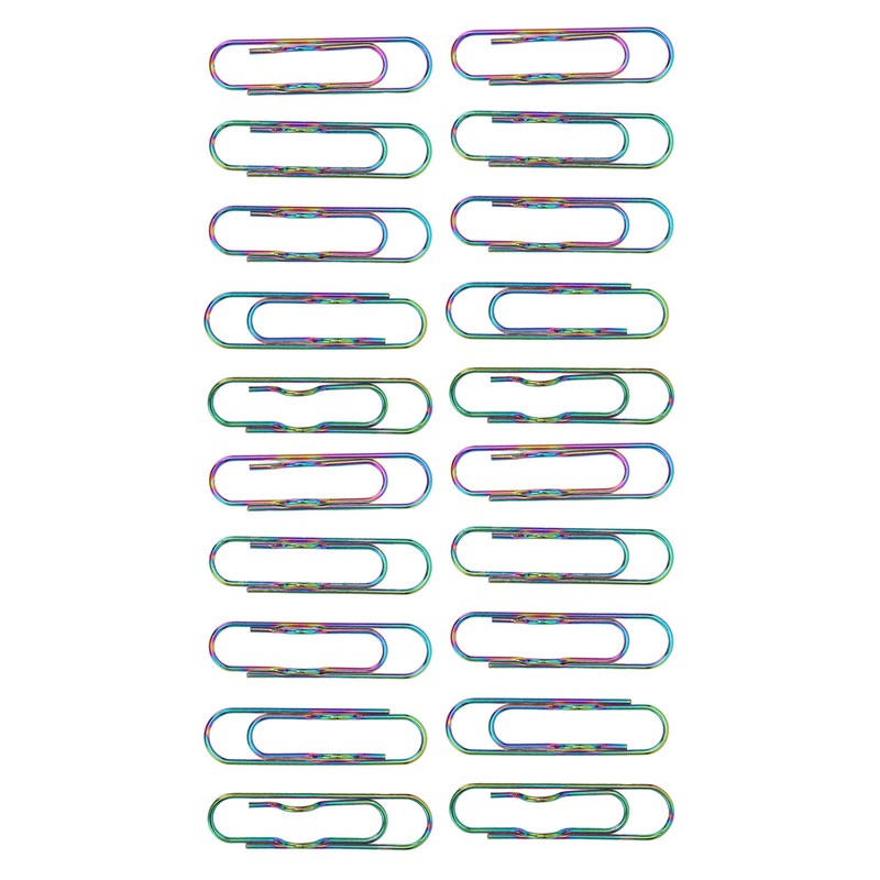 20pcs Metal Pen Clips Strong Clamping Force Rust Prevention Electroplating