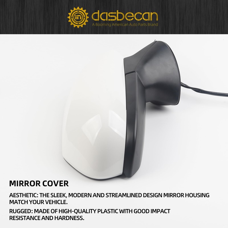 Dasbecan Passenger Side Door Mirror Compatible with Toyota Camry 2018-2024
