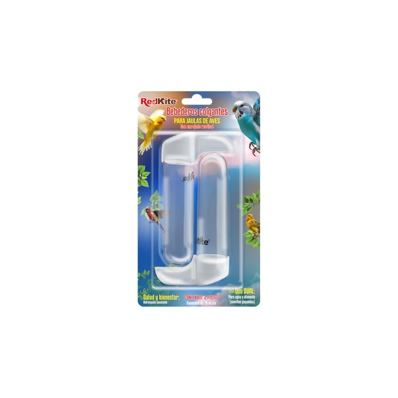 Redkite Bebedero para Aves 75 ml para Pájaros y Pequeños