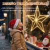 Quntis 282 Leds Luces Navideñas de Estrellas 3D Grande, 50cm