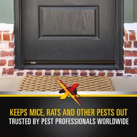Xcluder Low-Profile Door Sweep, Dark Bronze, 48 in, Rodent Proof