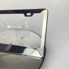 MotorVehicleParts Powder Coated Black Chrome Stainless Steel License Plate Frame