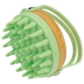 Scalp Massage Brush: Shampoo Brush for Perfect Shower Head Massage - Green Exfoliating Brush - Reduces Dandruff - Massage Brush by Fantasia