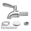 DOZYANT Updated More Durable Beverage Dispenser Replacement Spigot,Stainless Steel Polished