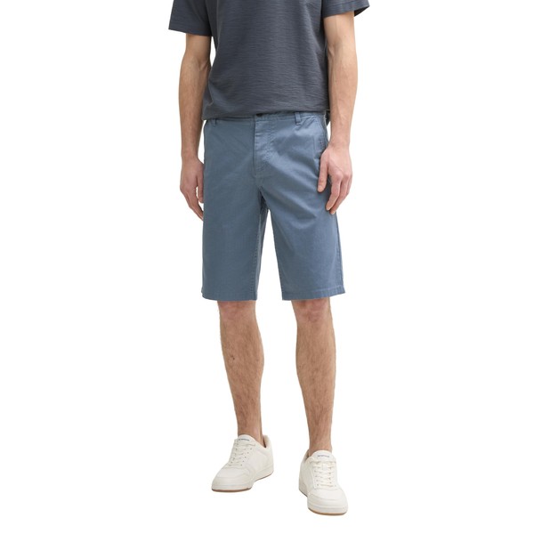 TOM TAILOR Herren slim printed chino shorts 1044706, blue triangle