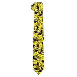 SARA NELL Duck Mens Tie Cool Duck With Sunglasses Necktie,Fun Print Woven Slim Neck Ties for Men