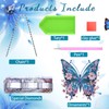 LELEWANGLUO Hanging Diamond Art Butterfly Kit, 9.8x9.8inch Butterfly Diamonds Painting