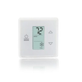 Mocar7 RV Wall Thermostat, 3316250.712 Single Zone RV AC Thermostat - White, Three Input Areas, Bright Blue Backlight