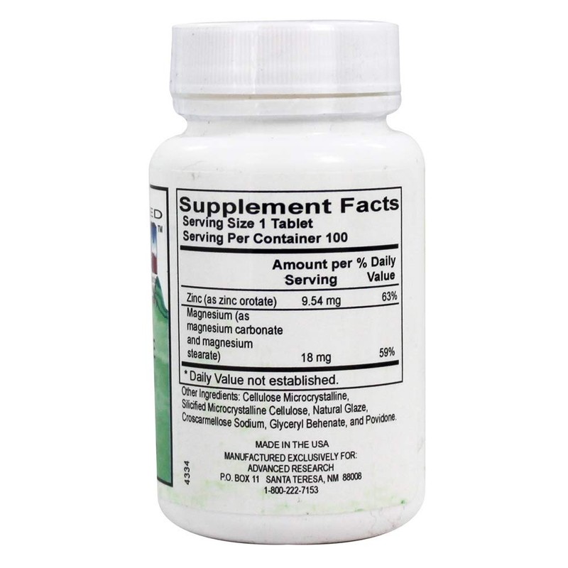 NCI Advanced Research Dr. Hans Nieper Zinc Orotate 100 TAB