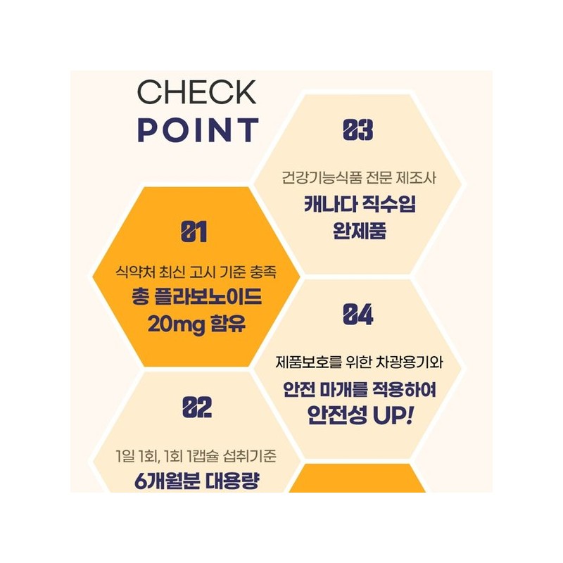 프로폴리스항산화/로얄 프로폴리스 캡슐 플라보노이드 20mg 제품 6개월분 Propolis Antioxidant /