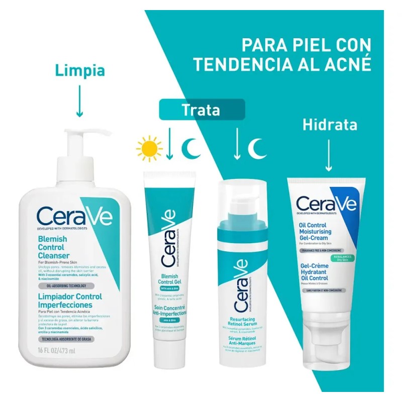 Cerave Limpiador Imperfecciones 473ml Piel Tendencia Acné