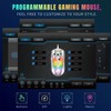 Wired Mouse Transparent Shell RGB Backlit Adjustable DPI Programmable Keys