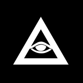All Seeing Eye of Providence Decal Vinyl Sticker|Cars Trucks Vans Walls Laptop| White |5.5 x 4.75 in|CCI1104
