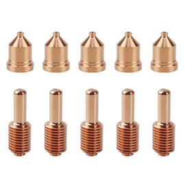 Vaphy 5pcs 212724 Electrode 5pcs 212726 Nozzle Tip Fit for Miller ICE-80CX ICE60/80/100(T/TM) Plasma Cutting Torch Consumables