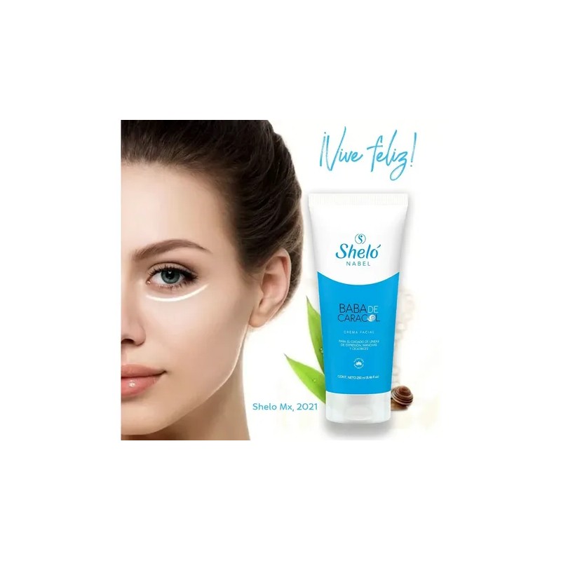 Sheló Nabel Crema Facial Baba De Caracol Antimanchas Hipoale