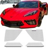 customcargrills 4pc Mesh Set for 2020-2023 Chevy Corvette C8 Radiator