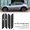 Carbon Fiber Style Door Handle Cover Trim Sticker for Kia