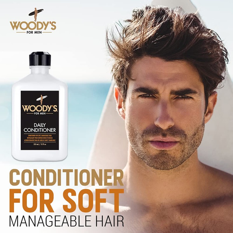 Woody's Daily Hair Conditioner for Men - Hydrating Mens Conditioner