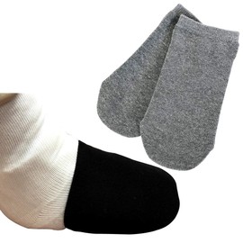 Gypsu's Feet Sexy Half Socks, Gray (2 Pieces), Half Size, Cast Socks, Stretchy Socks