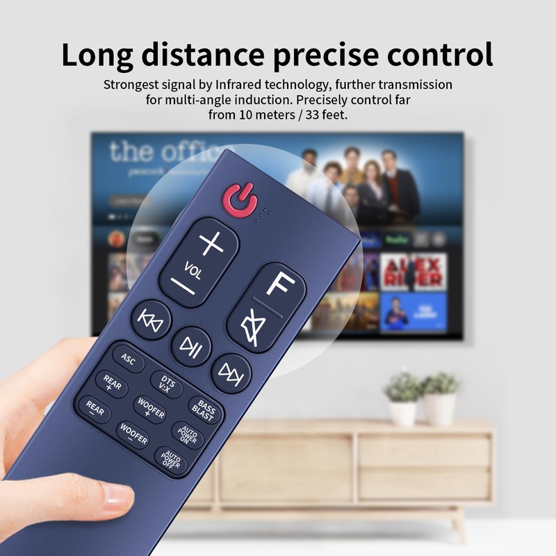 AKB75595401 Remote Control Replacement fit for LG Soundbar SK5Y SK5R