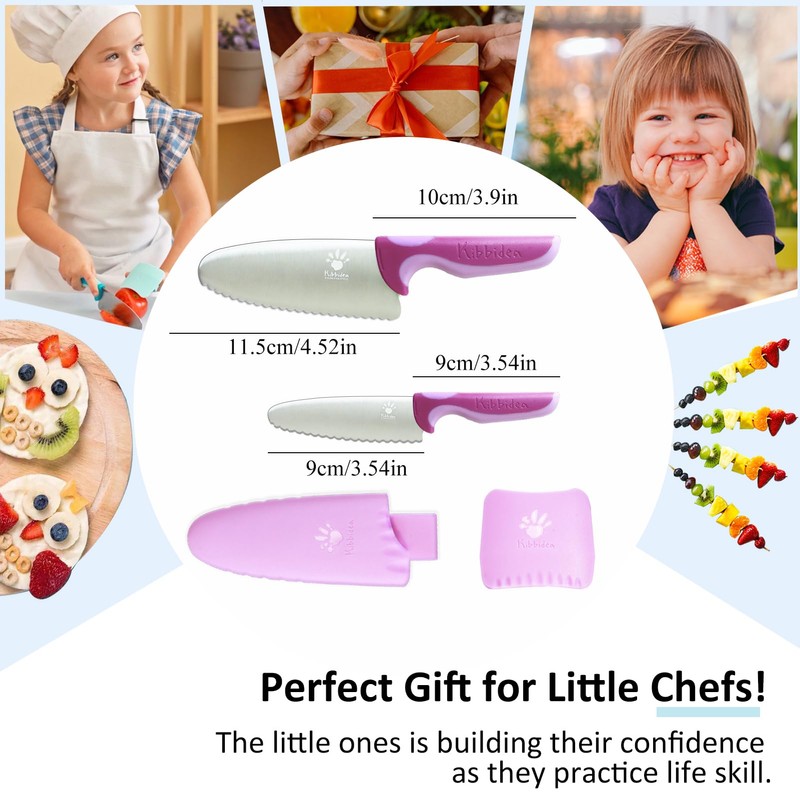 Kids Safe Knife for Real Cooking, Kids First Cutting Knife