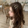 inSowni 30 Pack/15 Pairs Gold Metal Alligator Hair Clips Barrettes