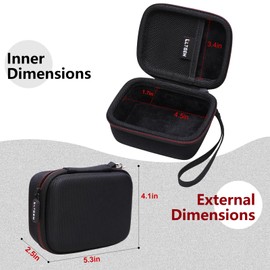 L LTGEM Hard Case for JBL GO 4 Ultra, JBL GO 3, JBL Go Essential Portable Bluetooth Speaker - Portable Travel Bag (Case Only)