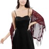 Ladiery Women's Shawl Pashmina Scarf, Purplish red