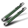 2pc Green, RE-GEN Aluminium Re-Usable LED Doctors Nurses Pen Light