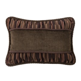 HiEnd Accents NL1733P3 Corduroy with Rouching Details Corduroy Pillow