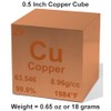 Copper 0.5" Metal Density Cube - 99.9% Pure Element for