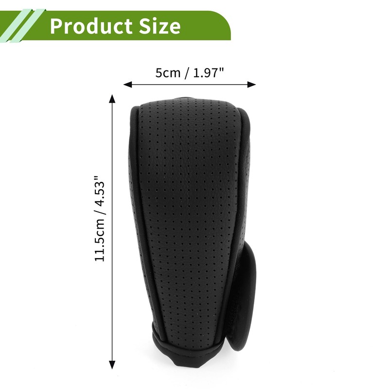 Universal 11.5x5cm/4.53"x1.97" Gear Shift Knob Cover Anti-Slip Stick Shifting Handle
