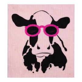 Retro Kitchen Compostable Sponge Cloth - Cow, 1 Cloth