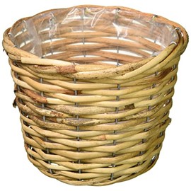 Ohashi Shinji Shoten 13-244 Pot Cover Rattan Basket No. D4 Natural, Approx. φ7.1 x H 5.3 inches (18 x 13.5 cm)