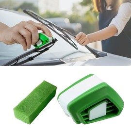 Kutyun Automotive Wiper Repairer, Car Windshield Wiper Regroover, Portable ABS Vehicle Wiper Repair Tool with Sponge, Universal Multi-Function Repair Accessories for Most Car Models Wiper Restorer