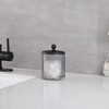 Indecor Home Glass Jar with Metal Lid for Bathroom Organization,