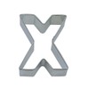 R&M Letter X Cookie Cutter in Durable, Economical, Tinplated Steel