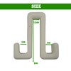 Shower Glass Towel Hooks [Pack of 2] for Glass Shower