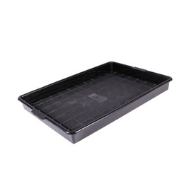 Gatuida 2pcs Black Root Control Flower Pot Tray Lightweight Plastic Flower Organizer for Succulent Plants Deep Slot Design to Protect Surfaces and Retain Moisture